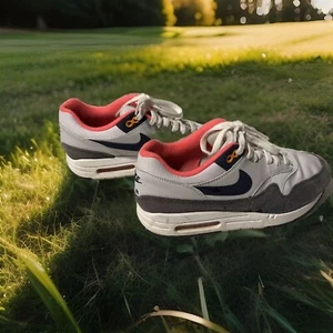 Zapatos deportivos para mujer Nike 319986-116 talla 8,5 blanco azul marino rosa ribete - Imagen 1 de 11