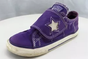 Converse Toddler Girls 10 Medium Purple Sneaker Fabric One Star - Picture 1 of 9