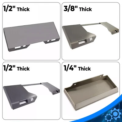1/4" 3/8" 1/2" HD Quick Tach Attachment Mount Plate For Skid Steer Loader - Image 1 of 4