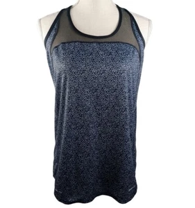 Nike Dri Fit Tank Top Medium Black & Gray -Racer Back -Mesh Accent -Athletic - Picture 1 of 13