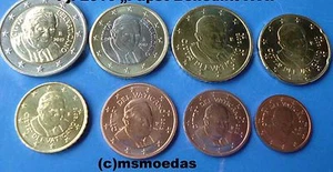Vaticano KMS 8 euros monedas 2009 con 1 céntimo - 2 euros monedas de euro Papa Benedicto XVI - Imagen 1 de 1