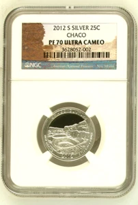 2012 S Chaco Canyon Silver Quarter, NGC PF 70 Ultra Cameo - Picture 1 of 2
