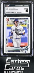 Julio Rodriguez 2021 Bowman Draft #BD-145 Seattle Mariners CGC 10 - Picture 1 of 2