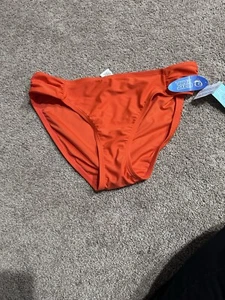NWT Wave Zone Women's Bikini Bottom Ruched Side Extra large Bright Orange - Picture 1 of 7