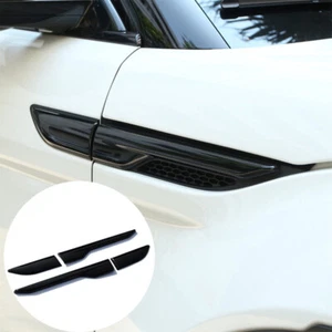 ABS Black Car Fender Side Air Vent Cover Trim For LR Range Rover Evoque 2012-18 - Picture 1 of 9