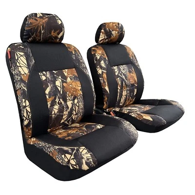 Fundas de asiento de lona para Chrysler Crossfire 2004-2008 árbol negro camuflaje delantero Foto 1 de 4