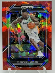 Zion Williamson 2023 Prizm Draft Picks #73 Red Ice Parallel Duke University - Picture 1 of 2