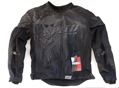 Speed and Strength Motorcycle Black Mesh Run with the Bulls Jacket Women Sz S - Image 1 of 4