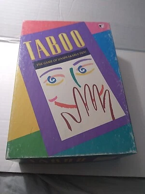 Taboo Board Game 1989 The Game Of Unspeakable Fun Milton Bradley Hasbro Complete - Image 1 of 2