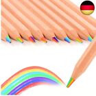 nsxsu 10 Stck Regenbogen Buntstifte fr Kinder, 7 in 1 Farbe Bleistift, R