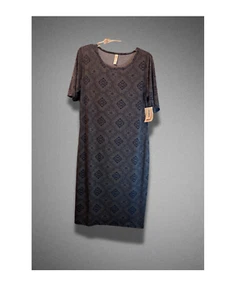 NWT LulaRoe Julia Blue Dress XL Easy Wear Travel Cruise Very Flattering Cottage - Picture 1 of 7