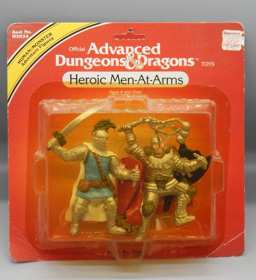 1982 TSR Heroic Men at Arms Advanced Dungeons & Dragons PVC Figure Set LJN
