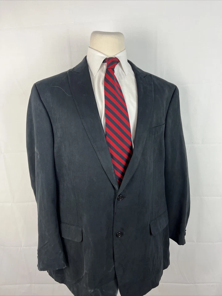 FALL/WINTER Neiman Marcus Men's Black Blazer 46L $895 - Image 1 of 4