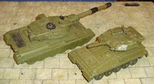 DINKY TOYS  CHIEFTAIN & SCORPION TANKS   - MADE IN ENGLAND - PLAYWORN - UNBOXED - Picture 1 of 10