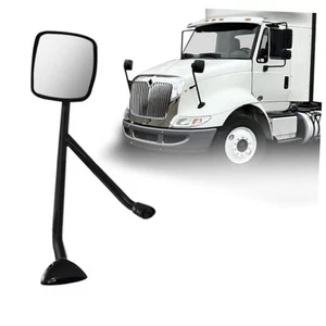 Hood Mirror for International Durastar 4300 Truck Driver Side with Left Black - Picture 1 of 7