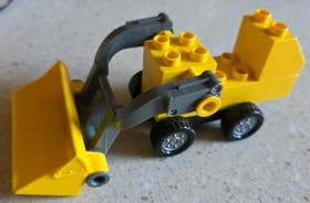 LEGO DUPLO - YELLOW SCRAPER - MY FIRST YARD - 10518 - VINTAGE - USED