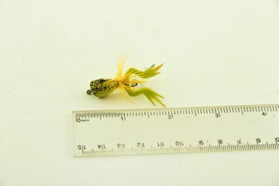 Antiguo señuelo de pesca vintage Paw Paw Fly Rod Wotta Frog Minnow JJ15 Foto 1 de 3