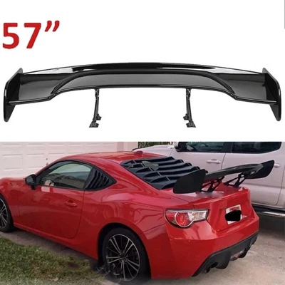 57" Rear Spoiler Wing For Scion FR-S FRS Truck GT Style Glossy Black Foto 1 de 4