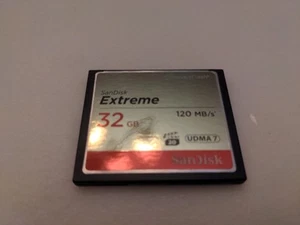 SanDisk Extreme 32GB 120MB/s CompactFlash CF Memory Card SDCFXS-32G 32 GB - Picture 1 of 1