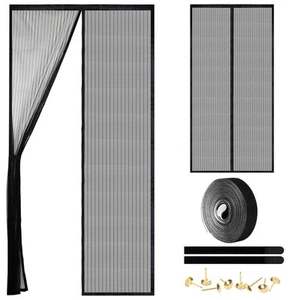 Magnetic Screen Door - Self Sealing, Heavy Duty, Hands Free Mesh Partition Ke... - Picture 1 of 7