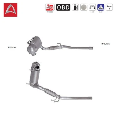 Ruß-Partikelfilter DPF für Ibiza IV Fabia II Roomster  Polo AUDI A1 - 1.6TDI - Bild 1 von 3