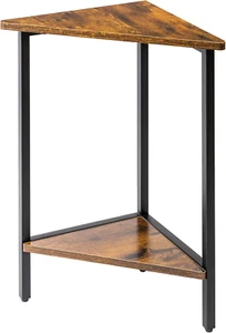 Small Corner Table for Small Spaces - Corner Tables for Living Room - Corner End - Picture 1 of 7