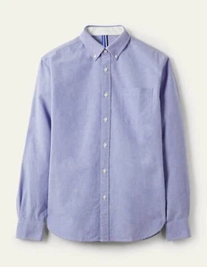BODEN Slim Fit Oxford Button-Up Shirt in Blue Size L RRP £55 - Picture 1 of 11