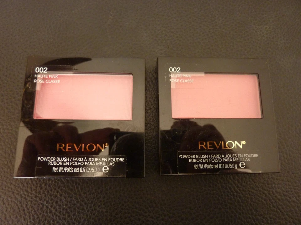 Revlon Powder Blush - HAUTE PINK  # 002  - Two Brand New / Sealed Compacts - Image 1 of 1