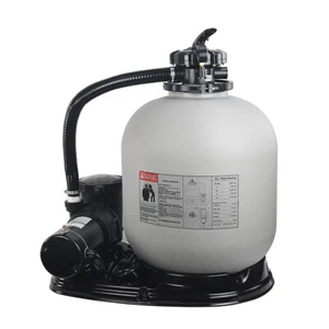 XtremepowerUS 19" Sand Filter Above-Ground Pool w/ 1.5HP Pump for 18,000 Gallons - Picture 1 of 4