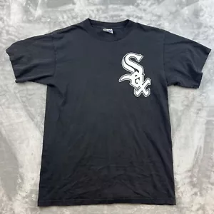 Maglietta Chicago White Sox Bobby Jenks #45 maglia grande nera Majestic MLB Y2K - Foto 1 di 8