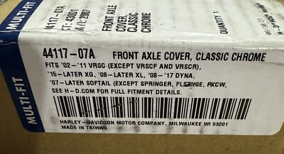 ХРОМИРОВАННАЯ КРЫШКА ПЕРЕДНЕЙ ОСИ HARLEY DAVIDSON 44117-07A новая E1 - Изображение 1 из 2
