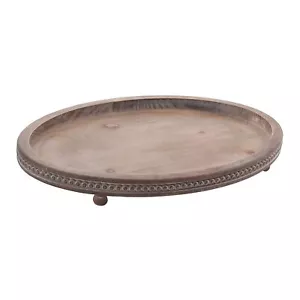 Decorative Tray Oval Wooden Tray for Coffee Table Decor Kitchen Dinning Table... - Picture 1 of 7