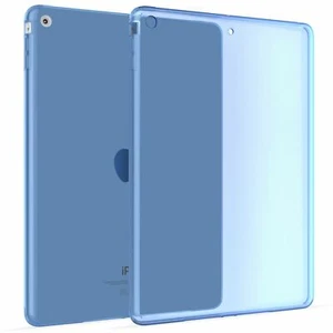 Coque Housse Silicone Transparente pour Apple iPad Air 1 en Bleu - Photo 1/6