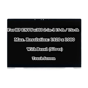 LCD Touch Screen Digitizer Display Assembly for HP ENVY x360 15-FH0013DX w/Bezel - Picture 1 of 7