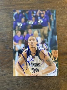 Michael Beasley Kansas State Wildcats signed autographed basketball photo KSU - Picture 1 of 1