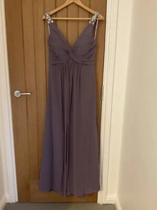 D’ZAGE Purple Jewelled Bridesmaid Dress size US6/UK8 - Picture 1 of 7