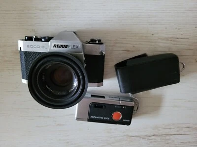 Revueflex 2000 CL + Agfamatic 2008 Pocket Objektiv + Ausrüstung guter Zustand - Bild 1 von 4