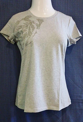 Camiseta Kenneth Cole Reaction Tachonada Gris Claro Tejido Elástico. Talla M. Nuevo con etiquetas Foto 1 de 2