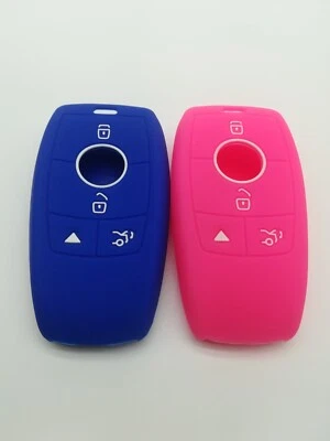 2*Cubierta de llave de llavero para Mercedes-Benz C63 AMG C GLA GLC GLE IYZ-MS2 2016-2020 Foto 1 de 4