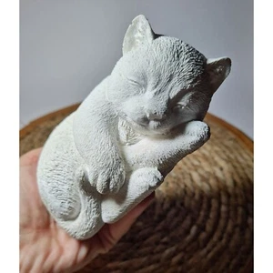 Handgemachte Latexgießform Gießform Betongießform Schlafende Katze (200) - Bild 1 von 15