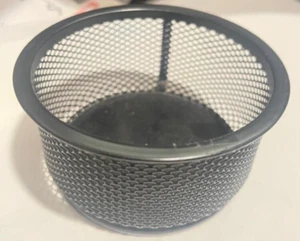 Mesh Storage, paperclip Dish, Black - Desk organizer 3 3/4"Dx 3 1/4"H(T15,M14) - Picture 1 of 4