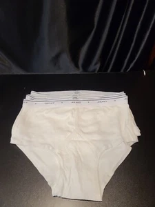 Vtg Jockey Underwear Mens Sz 42 XL Classic Y Front Briefs White 4 Pairs - Picture 1 of 4