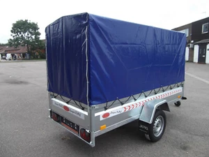 NEW Trailer Box Camping Car 9FT x 4FT 2,70 x 1,32 m +150cm TOP COVER . - Picture 1 of 12