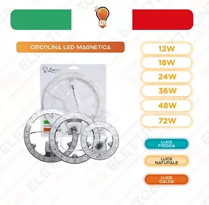 Circolina LED magnetica sostituisce il neon circolare luce 12 18 24 36 48 72W - Foto 1 di 7