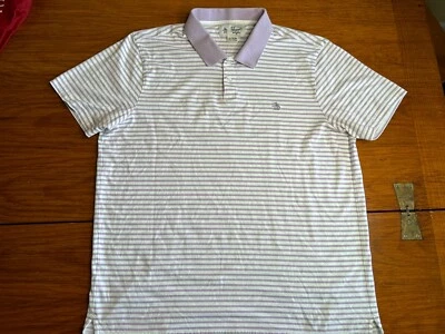 Polo Penguin By MunsingWear Para Hombre XL Calce Vintage Lavanda Rayas Foto 1 de 4