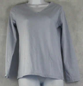 Charter Club Women's Cotton Blend Pajama Top, Zen Light Blue, PS / Petite Small - Picture 1 of 2