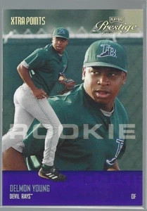 2003 Playoff Prestige Xtra Points Purple Delmon Young RC #ed 27/50 - Picture 1 of 1