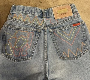 Vintage 80s Woman’s LAWMAN International High Waist Tapered Denim Jeans 24x26 - Bild 1 von 10