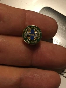 Burlington Northern Santa Fe Eisenbahn Mütze Anstecknadel Tac Emaille goldfarben - Bild 1 von 3