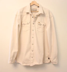 Howler Brothers Dust Up Denim Shirt Jacket Shacket Pearl Snap Front Men's XXL - Picture 1 of 12
